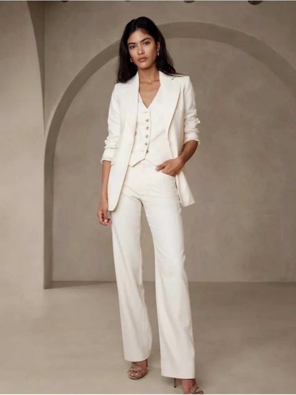 Banana Republic Lido High Rise Straight Italian Wool Pant- NWT